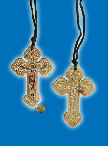 Wooden Byzantine Cross from Mount Athos